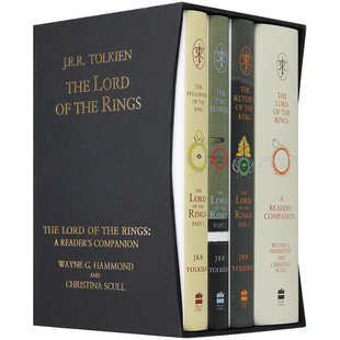 指环王 进口原版 版 Set The Boxed 魔戒指环王60周年全4册精装 英文原版 Lord the 英文版 英语书 电影原著 Rings 托尔金奇幻小说