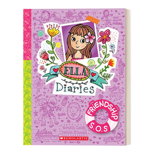 英文原版 Ella Diaries Friendship S.O.S 艾拉日记8 友谊求救 英文版 进口英语原版书籍
