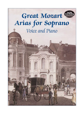 英文原版 Great Mozart Arias for Soprano 莫扎特咏叹调精选集 女高音声乐乐谱 费加罗的婚礼 唐·璜 英文版 进口英语原版书籍