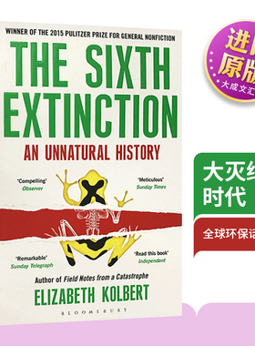 大灭绝时代 英文原版 The Sixth Extinction 英文版科普环保主题自然历史书 比尔盖茨推荐与寂静的春天相提并论英语原著进口书