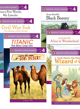 Penguin Young Readers L4 英文原版 美国企鹅分级阅读第四阶段7本套装 英文版进口原版儿童英语读物书籍 附全彩插图