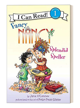 英文原版 I Can Read 1 Fancy Nancy Splendid Speller 漂亮的南希会拼写 小俏妞希希分级读物 英文版 进口英语原版书籍