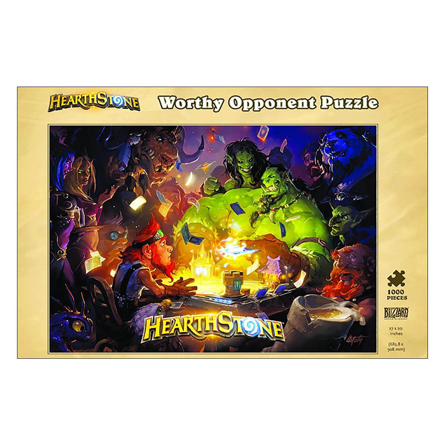 英文原版 Hearthstone 炉石传说 旗鼓相当 1000片拼图 Blizzard暴雪 英文版 进口英语原版书籍