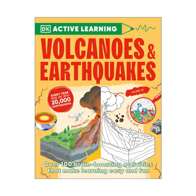 英文原版 Active Learning Volcanoes & Earthquakes DK百科全书 火山和地震 Active Learning系列 英文版 进口英语原版书籍