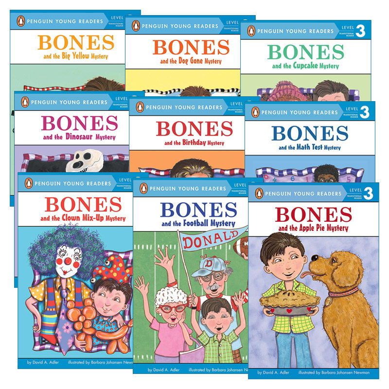 英文原版 Penguin Young Readers  Level 3 Bones 企鹅青少分级阅读3级 博恩斯系列9册 英文版 进口英语原版书籍
