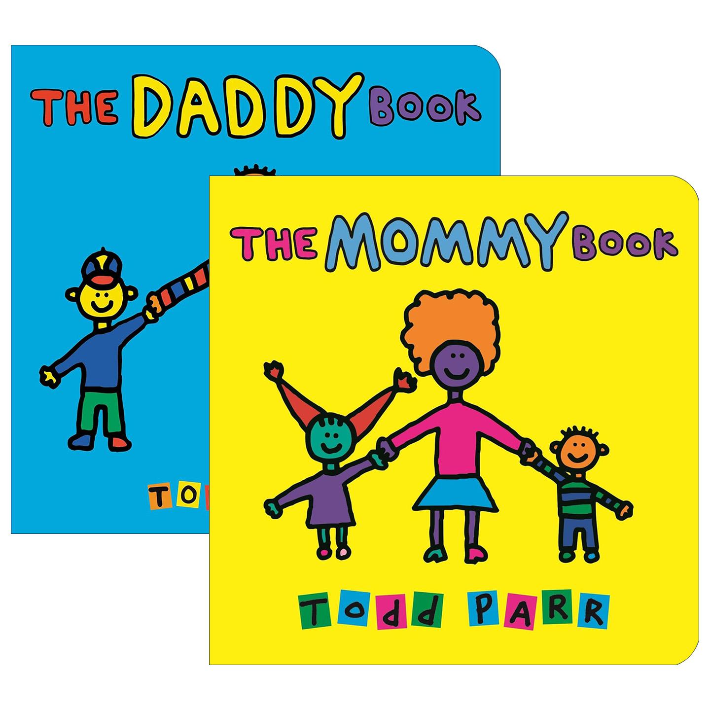 英文原版 The Daddy/Mommy Book 爸爸/妈妈之书2册 儿童家庭成长亲子教育绘本 纸板书 英文版 进口英语原版书籍