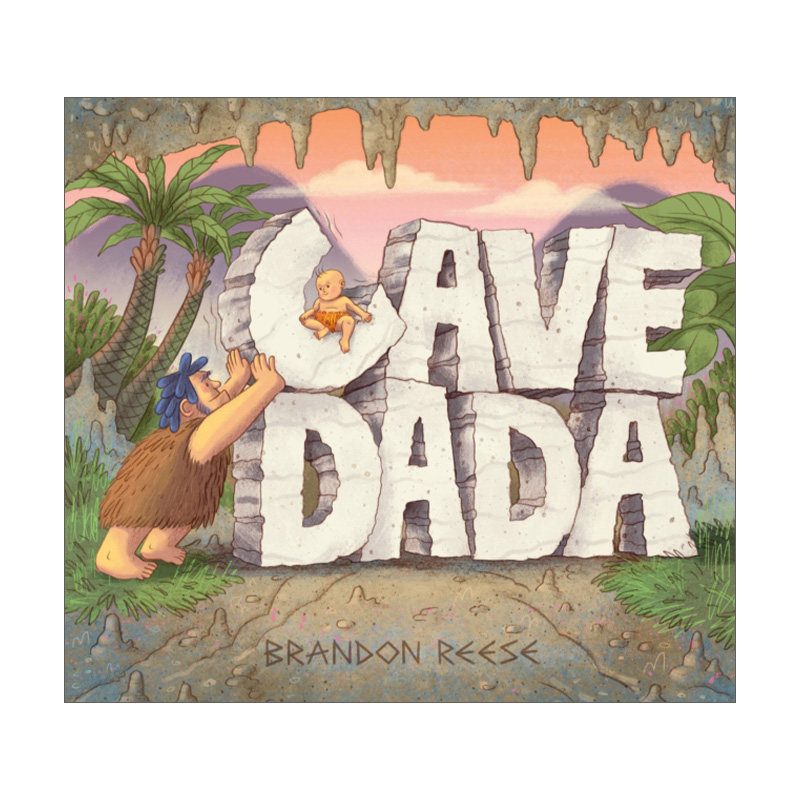 英文原版 Cave Dada 洞穴里的爸爸1 精装绘本 爸爸讲故事 英文版 进口英语原版书籍