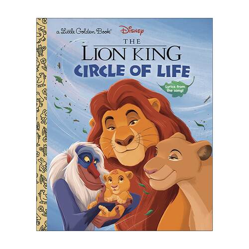 英文原版 Circle of Life (Disney The Lion King) (Little Golden Book) 生命之轮 迪士尼狮子王 兰登书屋精装小金书 英文版