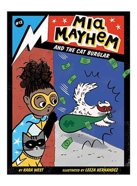 英文原版 Mia Mayhem and the Cat Burglar 超级英雄米娅卷12 英文版 进口英语原版书籍