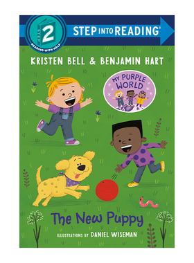 英文原版 Step into Reading 2 the New Puppy 我的紫色小狗 英文版 进口英语原版书籍