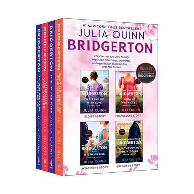 英文原版 Bridgerton Boxed Set 5-8 布里奇顿 柏捷顿家族 5-8 盒装 英文版 进口英语原版书籍