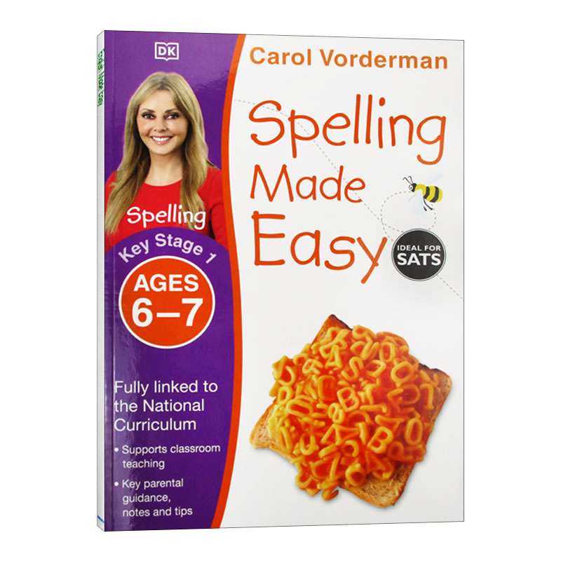 英文原版 Spelling Made Easy Ages 6-7 Key Stage 1 DK拼写一点通练习本 6-7岁 英文版 进口英语原版书籍儿童图书