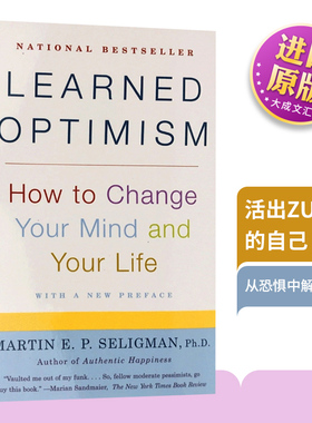 Learned Optimism 英文原版 活出最乐观的自己 积极心理学之父 塞利格曼 幸福科学四部曲之二 乐观学习法 英文版英语书籍