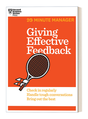 英文原版 Giving Effective Feedback HBR 20-Minute Manager Series 给予有效反馈 哈佛商业评论二十分钟管理丛书系列 英文版