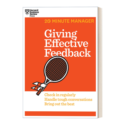 英文原版 Giving Effective Feedback HBR 20-Minute Manager Series 给予有效反馈 哈佛商业评论二十分钟管理丛书系列 英文版
