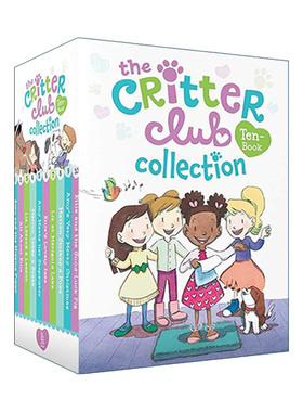 英文原版 The Critter Club Ten-Book Collection 动物俱乐部1-10册盒装 章节桥梁书 动物友谊主题 英文版 进口英语原版书籍