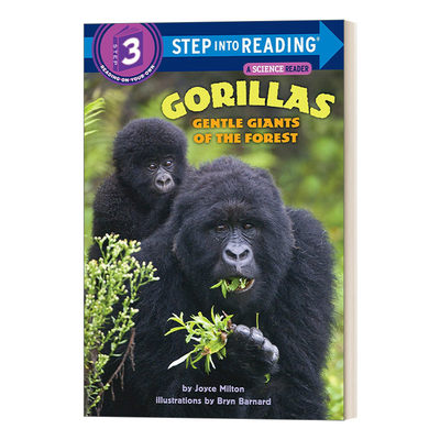 英文原版 Step into Reading 3 Gorillas Gentle Giants of the Forest 温柔的森林巨人 英文版 进口英语原版书籍