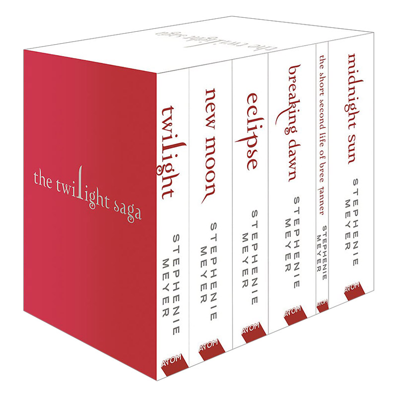 英文原版 Twilight Saga 6 Book Set暮光之城6册套装白封面英文版进口英语原版书籍英语小说-封面