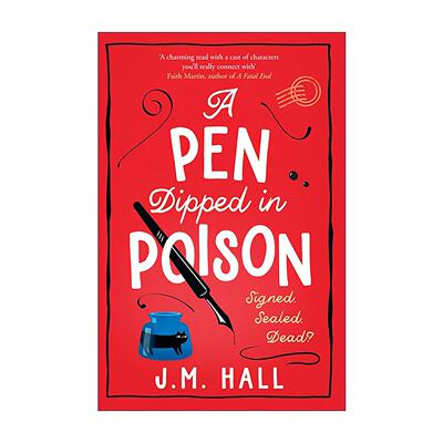 英文原版 A Pen Dipped in Poison 蘸毒之笔 退休三人组探案系列2 J.M. Hall畅销幽默推理小说 英文版 进口英语原版书籍