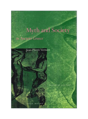 英文原版 Myth and Society in Ancient Greece 古希腊神话与社会 Jean-Pierre Vernant让-皮埃尔·韦尔南英文版进口英语原版书籍