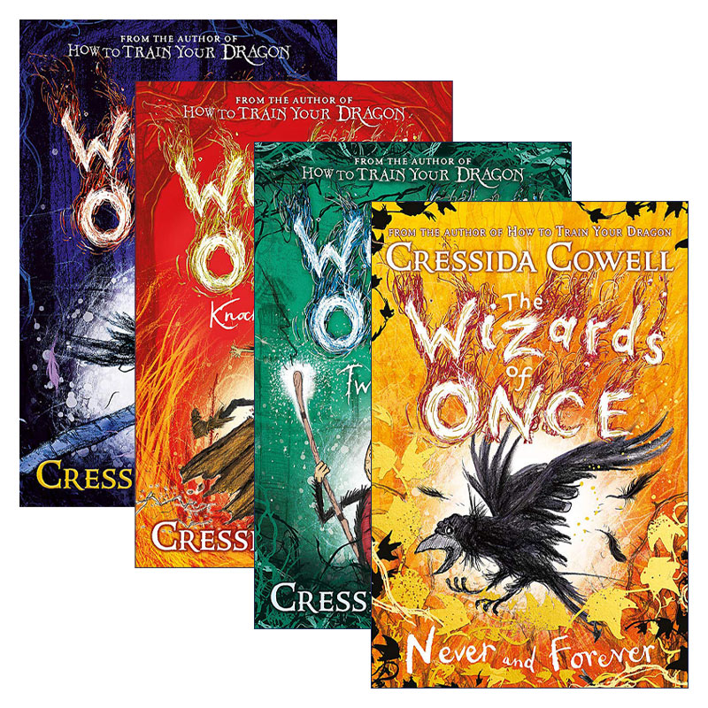 英文原版小说 The Wizards of Once魔境奇谭1-4册儿童文学作者Cressida Cowell英版进口英语原版书籍-封面