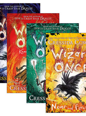 英文原版小说 The Wizards of Once 魔境奇谭1-4册 儿童文学作者Cressida Cowell 英版 进口英语原版书籍