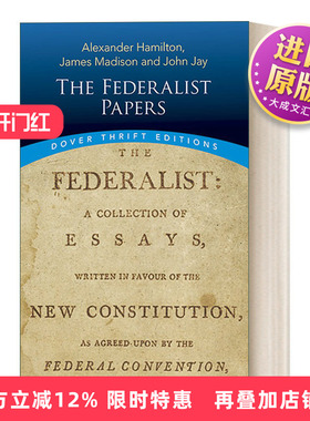 英文原版 The Federalist Papers 联邦党人文集/联邦论 亚历山大·汉密尔顿 美国开国元勋 英文版 进口英语原版书籍