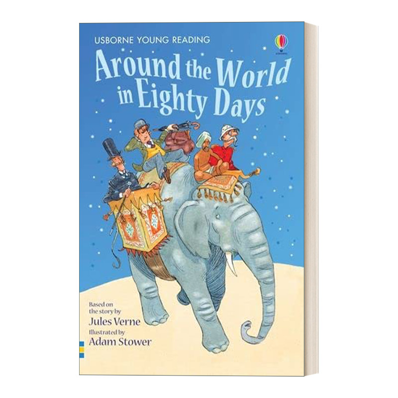 英文原版 Young Reading Series 2-Around the World in Eighty Days 分级阅读2 环游地球八十天 精装 英文版 进口英语原版书籍