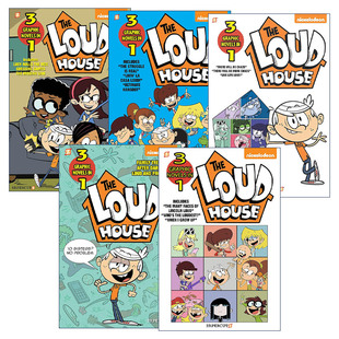 英文版 书籍 House 喧闹一家亲漫画小说三合一 Loud 进口英语原版 英文原版 5册 The