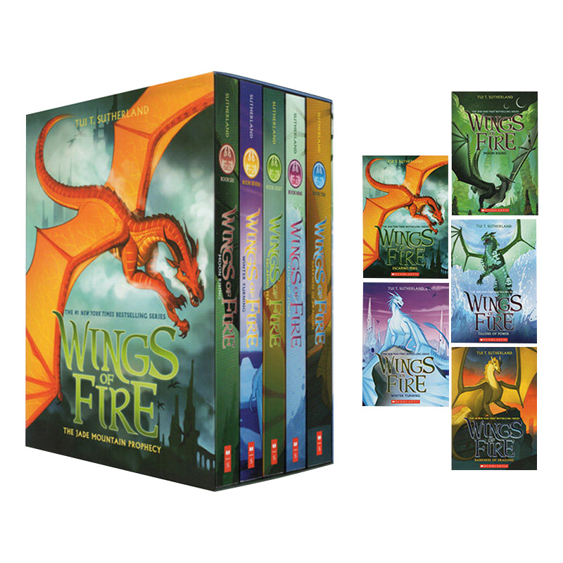 火焰之翼6至10套装 Wings of Fire Box Set The Jade Mountain Prophecy英文原版 Tui T Sutherland英语小说