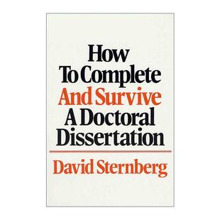 Doctoral How Survive 英文原版 Dissertation 进口英语原版 Complete 英文版 书籍 and 如何完成和通过博士论文