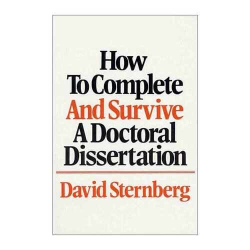 英文原版 How to Complete and Survive a Doctoral Dissertation 如何完成和通过博士论文 英文版 进口英语原版书籍