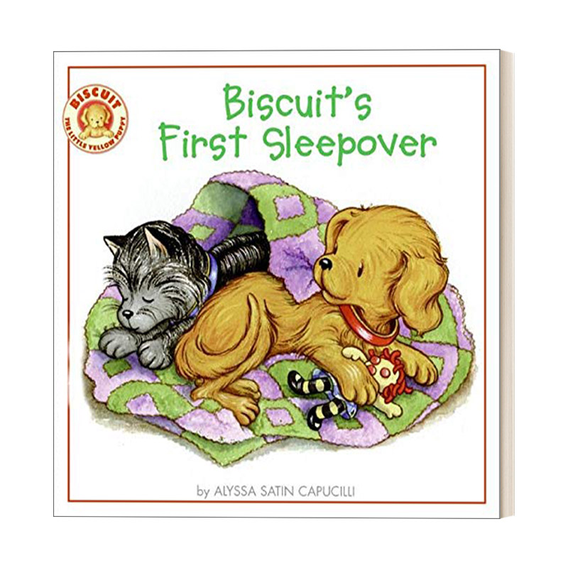 英文原版 Biscuit's First Sleepover 小饼干狗第一次在外过夜 儿童绘本 英文版 进口英语原版书籍 - 实物图