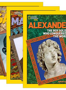 英文原版 World History Biographies 美国国家地理名人传记3册 儿童科普百科 英文版 建行卡英语原版书籍