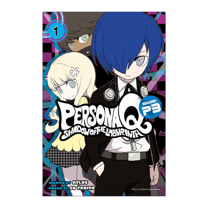 英文原版 Persona Q Shadow of the Labyrinth Side P3 Vol.1 女神异闻录Q 迷宫暗影 P3 卷一 日本ATLUS游戏漫画 英文版进口英语书