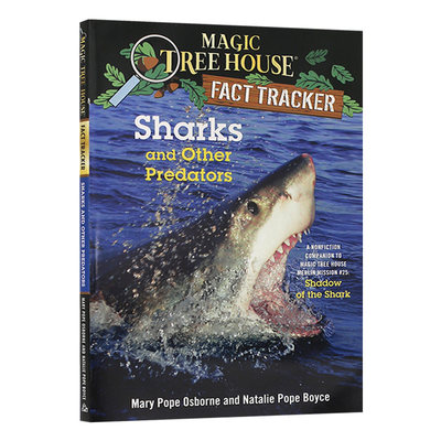 神奇树屋小百科系列 英文原版儿童绘本 Magic Tree House Fact Tracker #32: Sharks and Other Predators