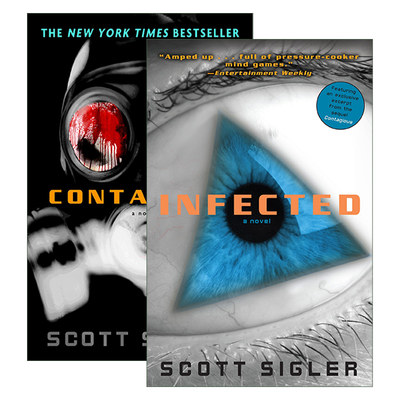 英文原版 Infected 感染系列2册 科幻惊悚恐怖小说 Scott Sigler 感染 传染 英文版 进口英语原版书籍