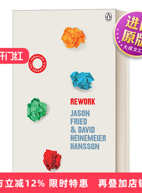 英文原版 ReWork 重来 更为简单有效的商业思维 贾森·弗里德 新版 英文版 进口英语原版书籍