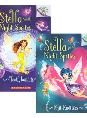 英文原版 Stella and the Night Sprites 斯特拉和暗夜精灵2册 学乐大树系列 儿童桥梁章节书 英文版 进口英语原版书籍