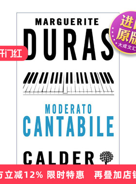 英文原版 Moderato Cantabile 琴声如诉 玛格丽特·杜拉斯 英文版 进口英语原版书籍