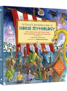 英文原版 A Child's Introduction to Greek Mytholog 北欧神话故事绘本 儿童人文历史百科 精装大开本彩绘书 Heather Alexander