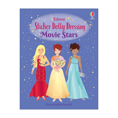 英文原版 Sticker Dolly Dressing Movie Stars 多莉贴纸 电影明星 英文版 进口英语原版书籍