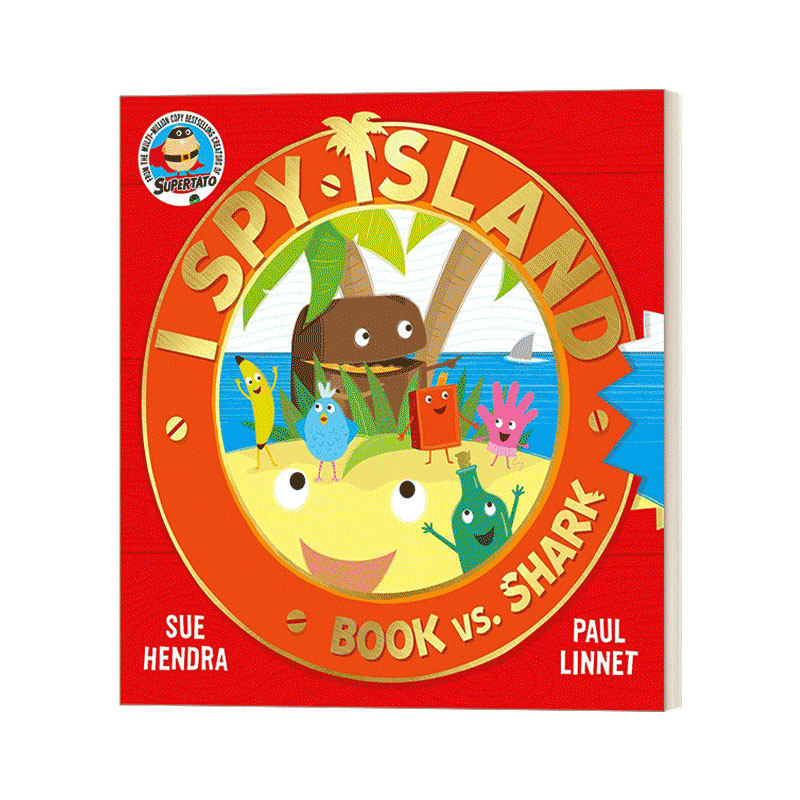 英文原版绘本 Book vs Shark 我发现了一个小岛2 Book #2 of I Spy Island 土豆超人作者全新系列 英文版 进口英语原版书籍