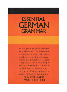 原版 Essential German Grammar 德语基础语法 Dover语言指南 Guy Stern 进口原版书籍