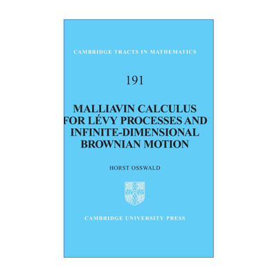 英文原版 Malliavin Calculus for Levy Processes and Infinite-Dimensional Brownian Motion 用Malliavin分析莱维过程及无穷