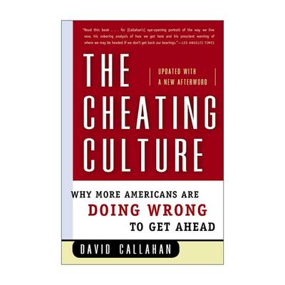 英文原版 The Cheating Culture 作弊文化 为什么越来越多的美国人为了取得成功而做错事 英文版 进口英语原版书籍