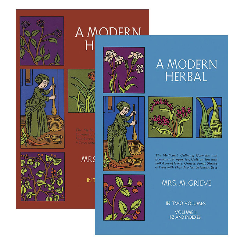 英文原版 A Modern Herbal 现代草药系列2册 草本植物药用百科全书 Margaret Grieve 英文版 进口英语原版书籍
