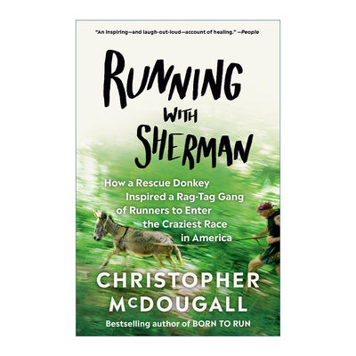 英文原版 Running with Sherman 跟谢尔曼一起奔跑 有着英雄之心的驴子 天生就会跑2.0 Christopher McDougall 英文版 进口书籍