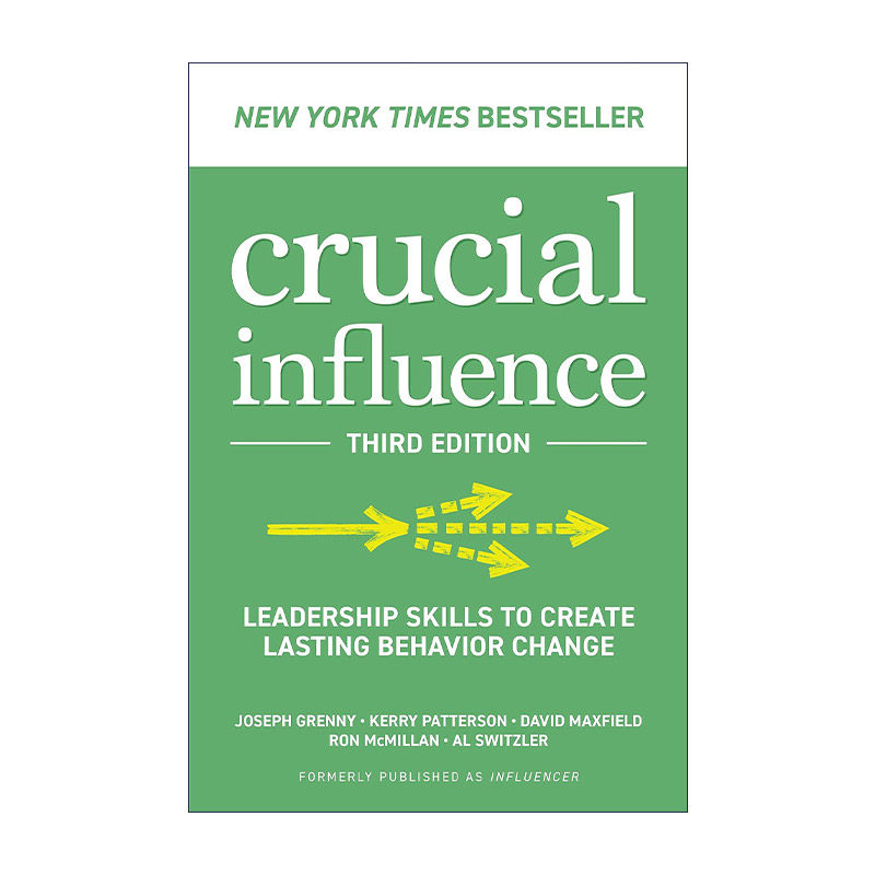 英文原版 Crucial Influence 关键影响 领导技能创造持久的行为改变 第3版 英文版 进口英语原版书籍