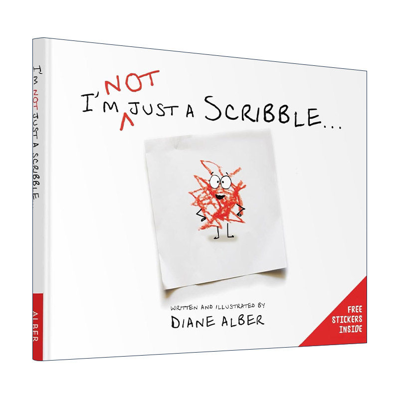英文原版 I'm NOT just a Scribble 我不只是涂鸦 儿童精装艺术绘本 善良与接纳 Diane Alber 英文版 进口英语原版书籍